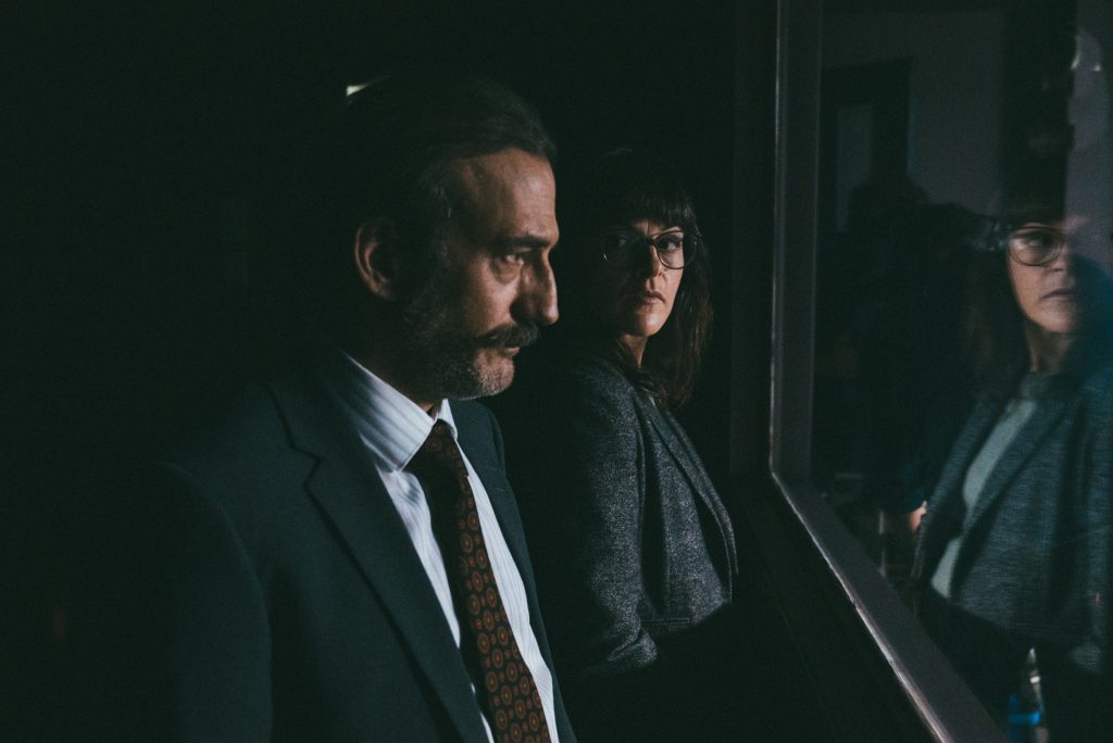 Martin Dubreuil et Sophie Cadieux dans la série Bête noire.